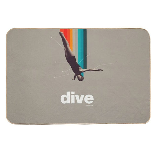Dive Into My Soul  Stain-Proof Bath Mat