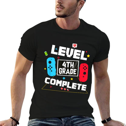 Last Day Of School 4th Grade Level Complete Video Gamer Boys  Vintage-inspired T-Shirt