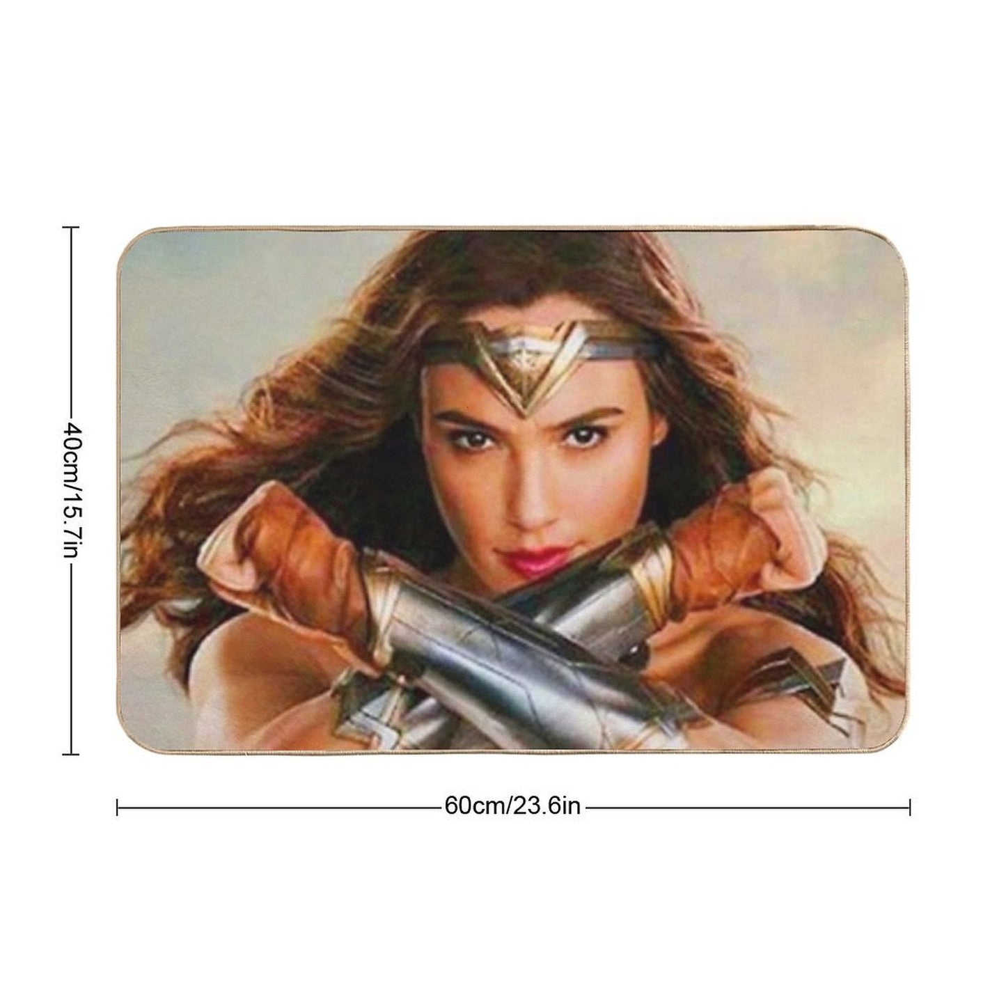 Woman in The Cute Strongs  Fade-Resistant Bath Mat