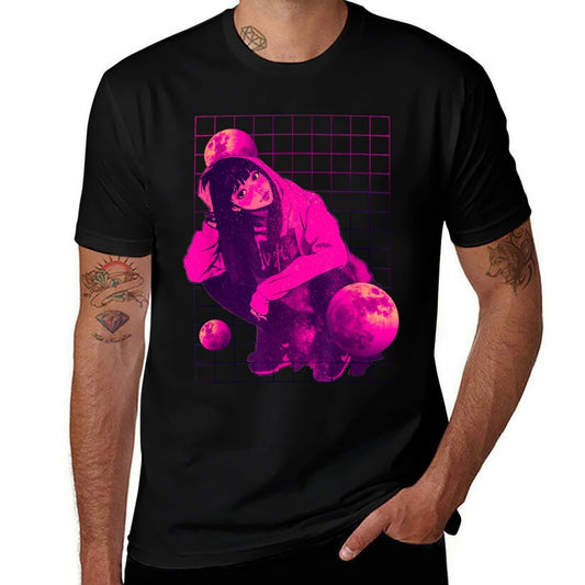 Anime Girl Japanese Aesthetic Anime Otaku  Lightweight T-Shirt