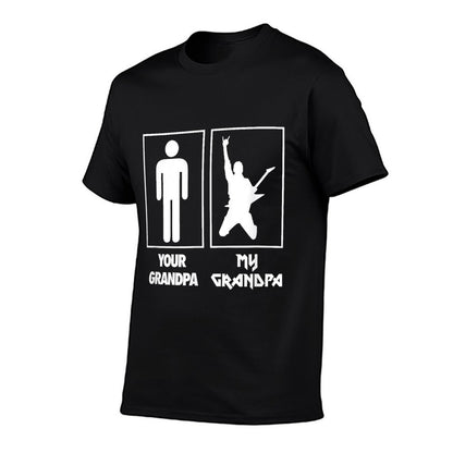 Your Grandpa My Grandpa Guitar Rock N Roll Music Band  Graphic-printed T-Shirt