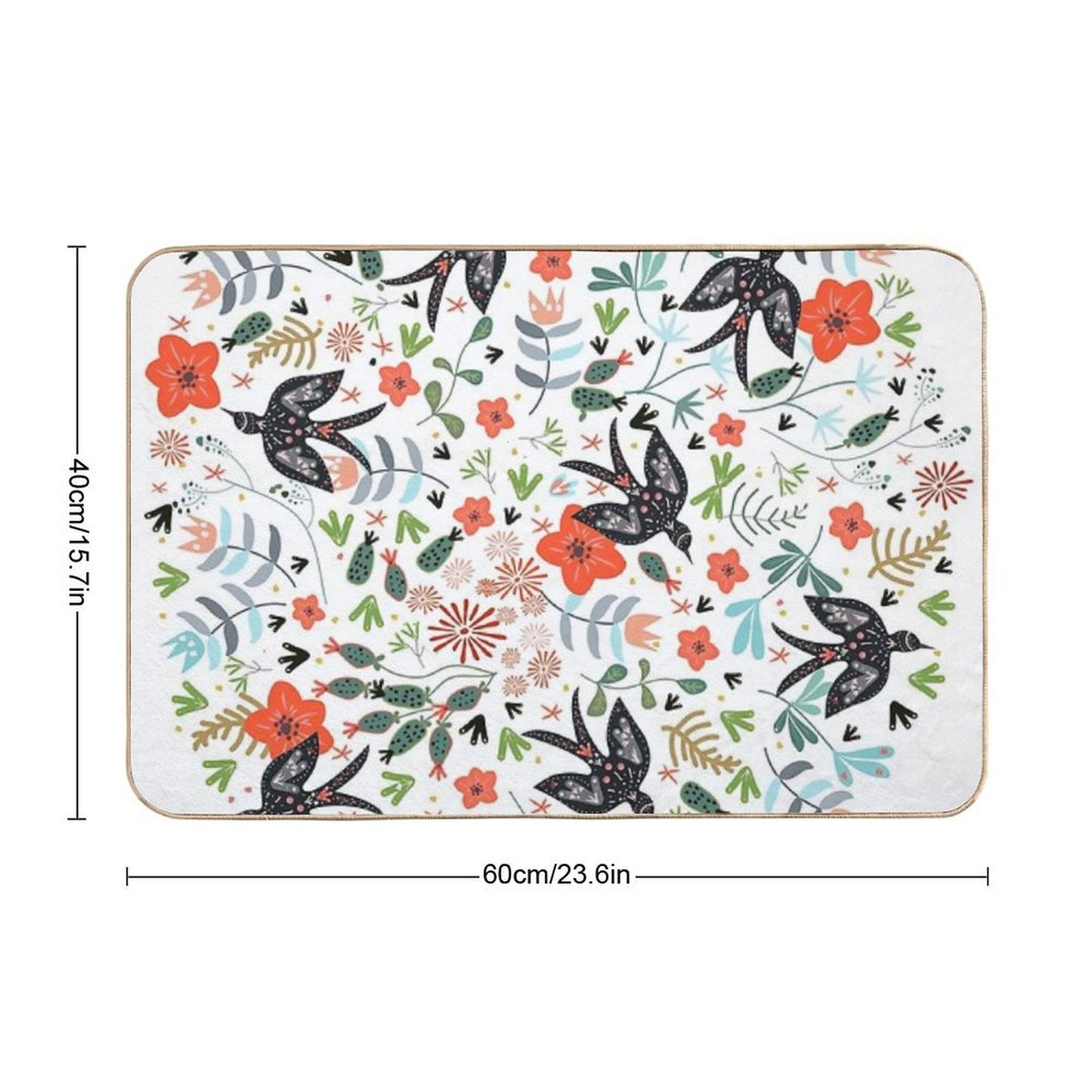 Around The Garden  Easy Maintenance Bath Mat