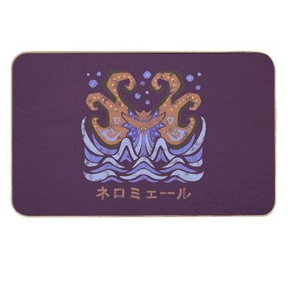 Monster Hunter World Iceborne Namielle Kanji Icon  Long-Lasting Bath Mat