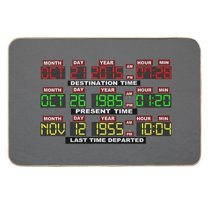 TIME CIRCUITS ON!  Slip-Resistant Bath Mat