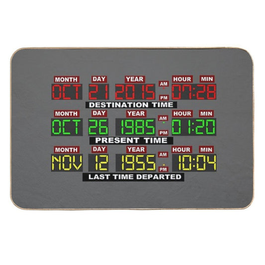 TIME CIRCUITS ON!  Slip-Resistant Bath Mat