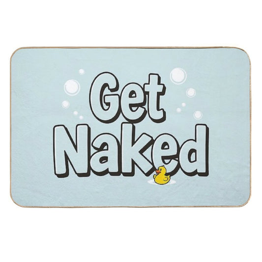 Get Naked - Fun Bathroom  Stain-Proof Bath Mat