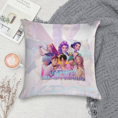 Kpop Demon Hunters Soft Washable Throw Pillow