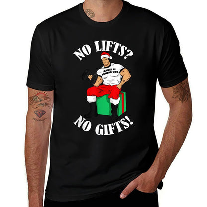 Arnold Numero Uno No Lifts Nos! Christmas  Heathered Texture T-Shirt