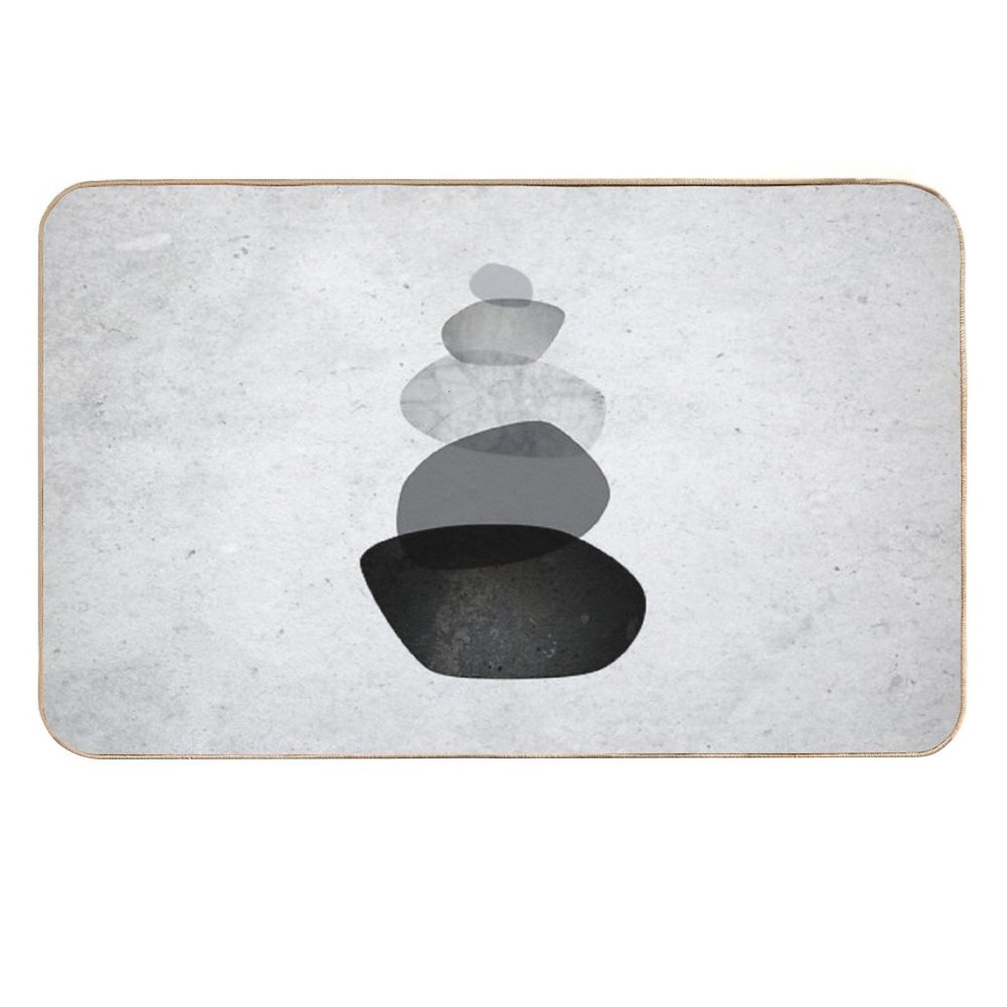Balancing Stones  Odorless Bath Mat