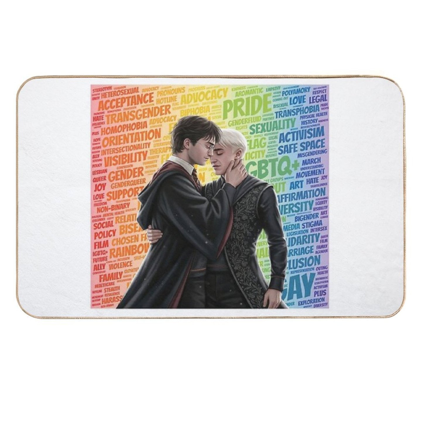 Magical Mischief & Mutual Pining A Rainbow Romance  Non-Slip Bath Mat