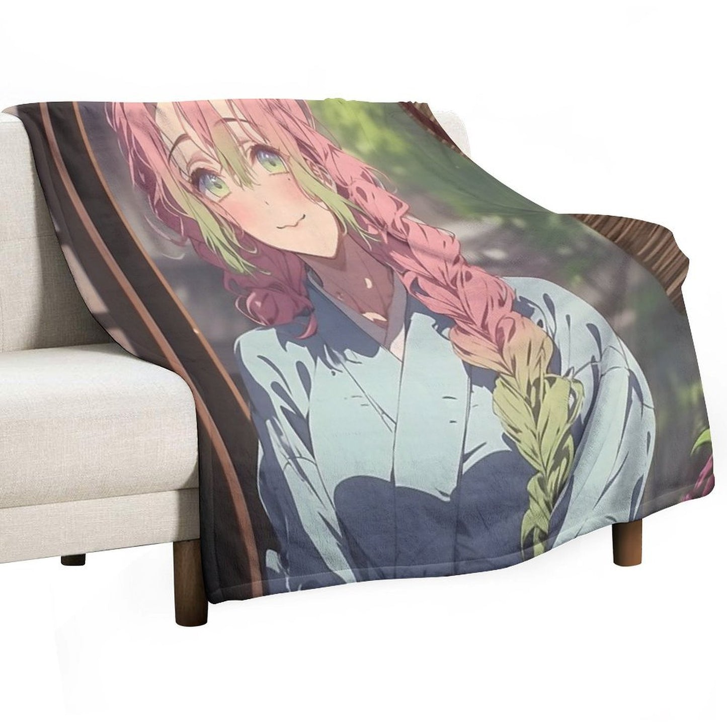 Mitsuri Kanroji - Demon Slayer 20 Comfort Throw Blanket