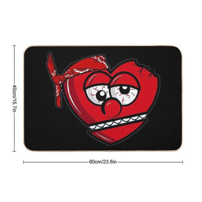 Broken Heart - Glo Gang  Dirt-Trapping Bath Mat