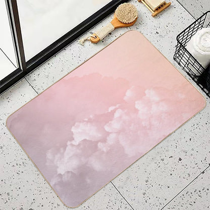 COTTON CANDY PASTEL CLOUDS by Monika Strigel  Pet-Safe Bath Mat