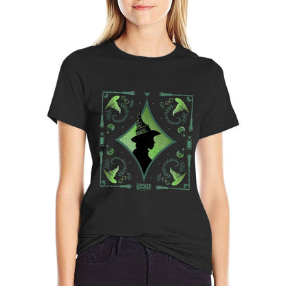 Wicked Elphaba Enchanted Brooms Silhouette  Durable T-Shirt
