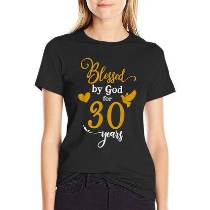Blessed By God For 30 Years, 30th Birthday  Durable T-Shirt