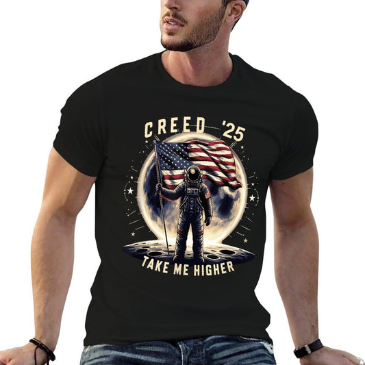 Creed 25 Take Me Higher American Astronaut  Rolled Sleeves T-Shirt