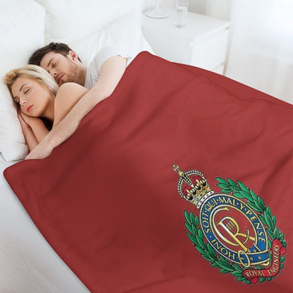 Royal Engineers Capbadge - Tudor Crown Versatility Throw Blanket