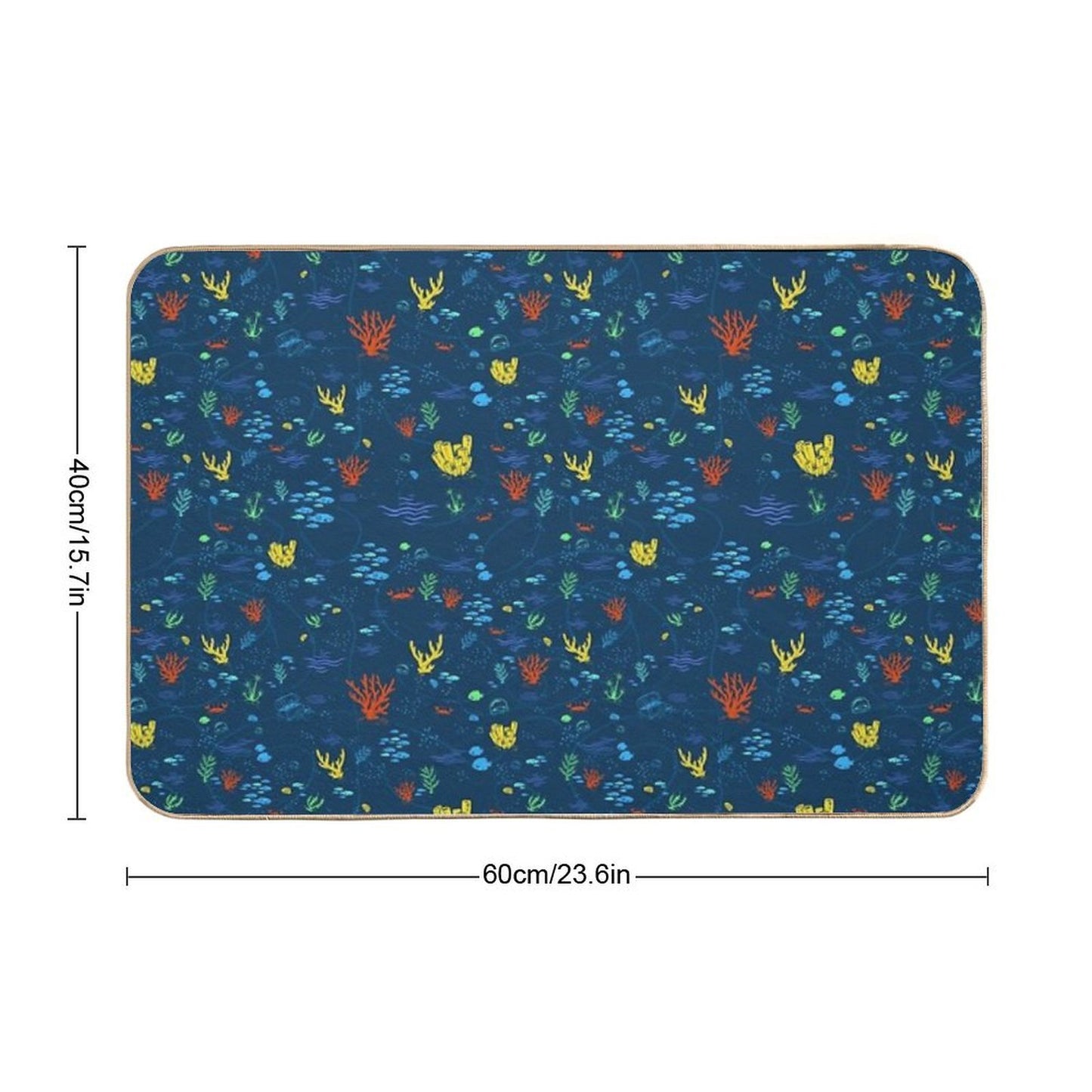 Deep Sea Rainbow  Rapid-Drying Bath Mat