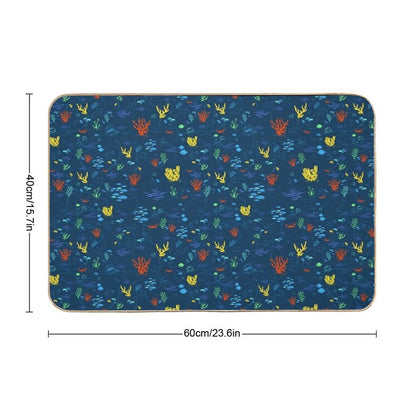 Deep Sea Rainbow  Rapid-Drying Bath Mat