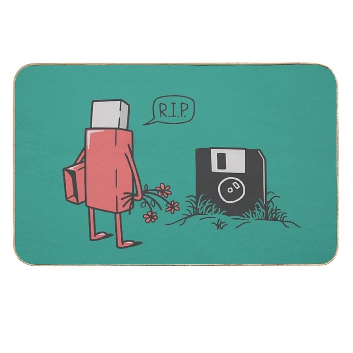 RIP Floppy  Odorless Bath Mat