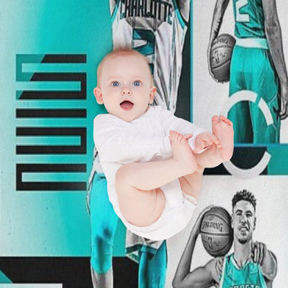 Wallpaper LaMelo Ball Wrinkle-free Throw Blanket