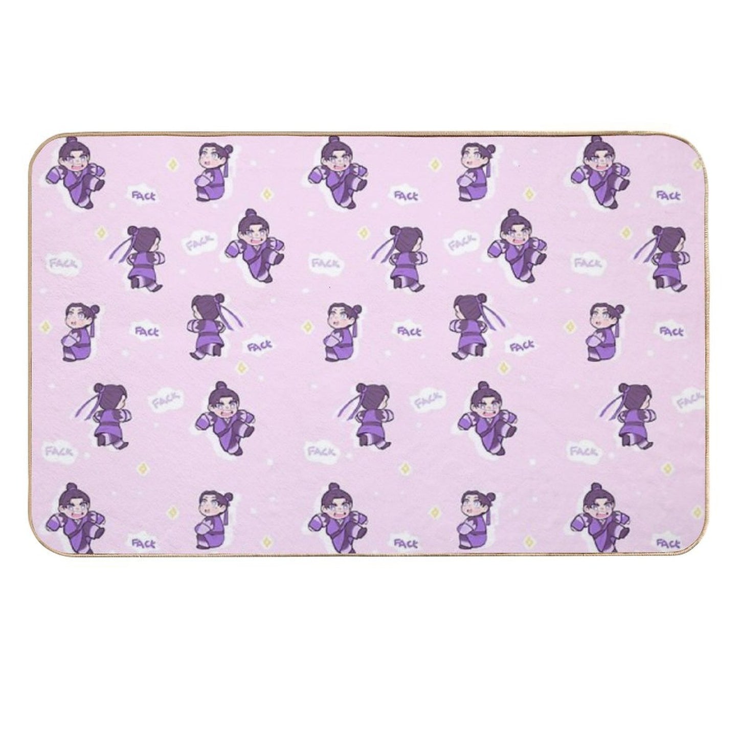 Angry Little Grape  Dirt-Trapping Bath Mat