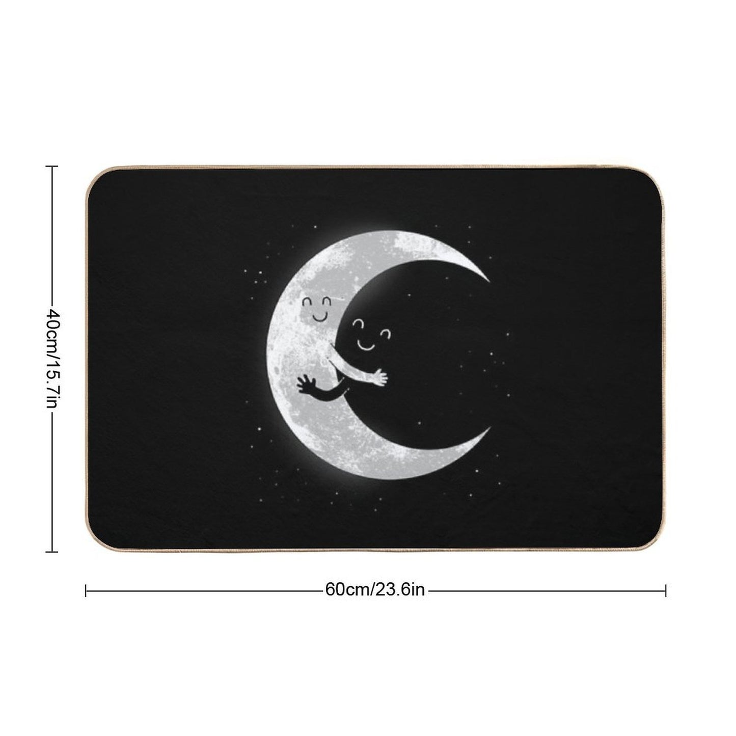 Moon Hug  Fade-Resistant Bath Mat