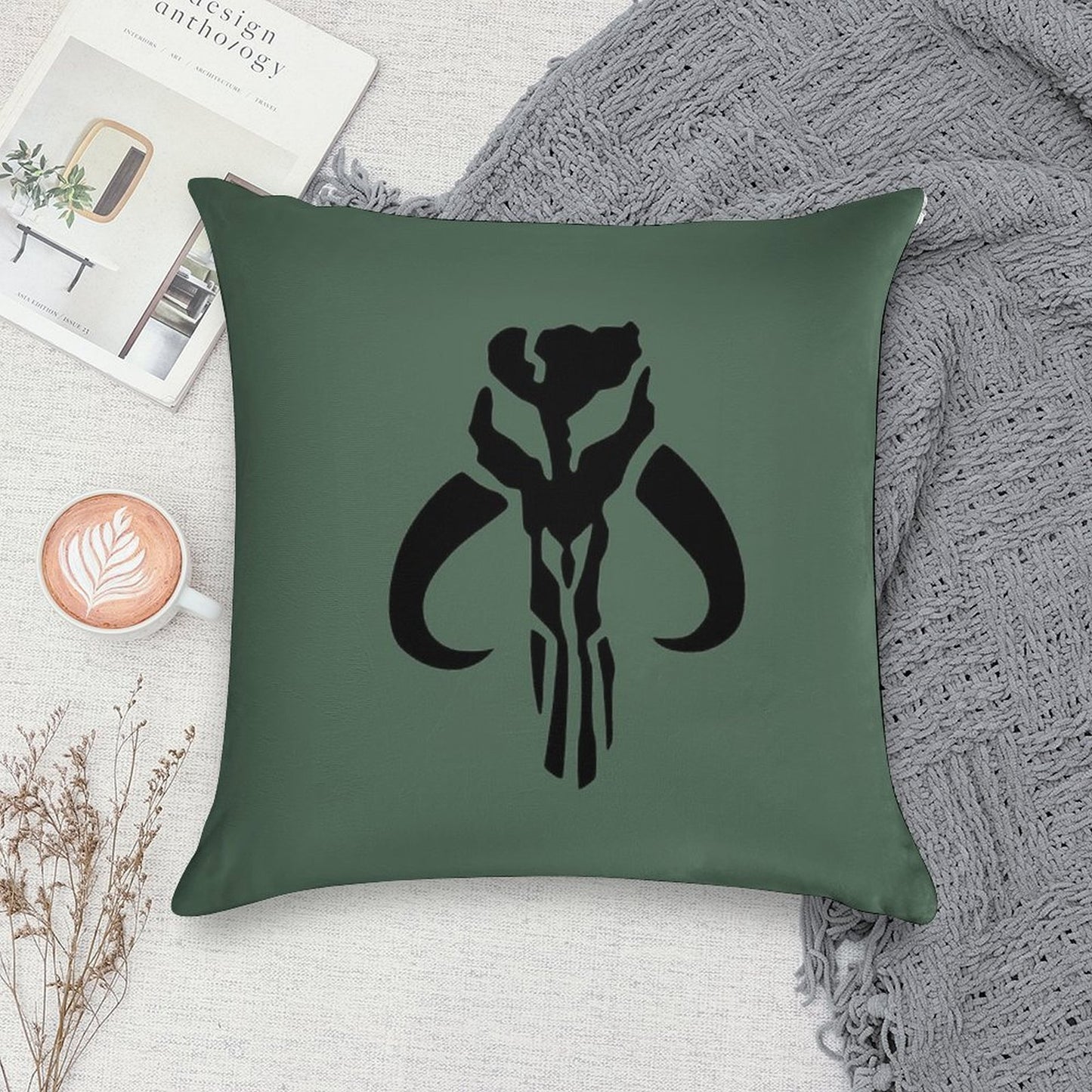 Mandalore Soft Skin-Friendly Throw Pillow