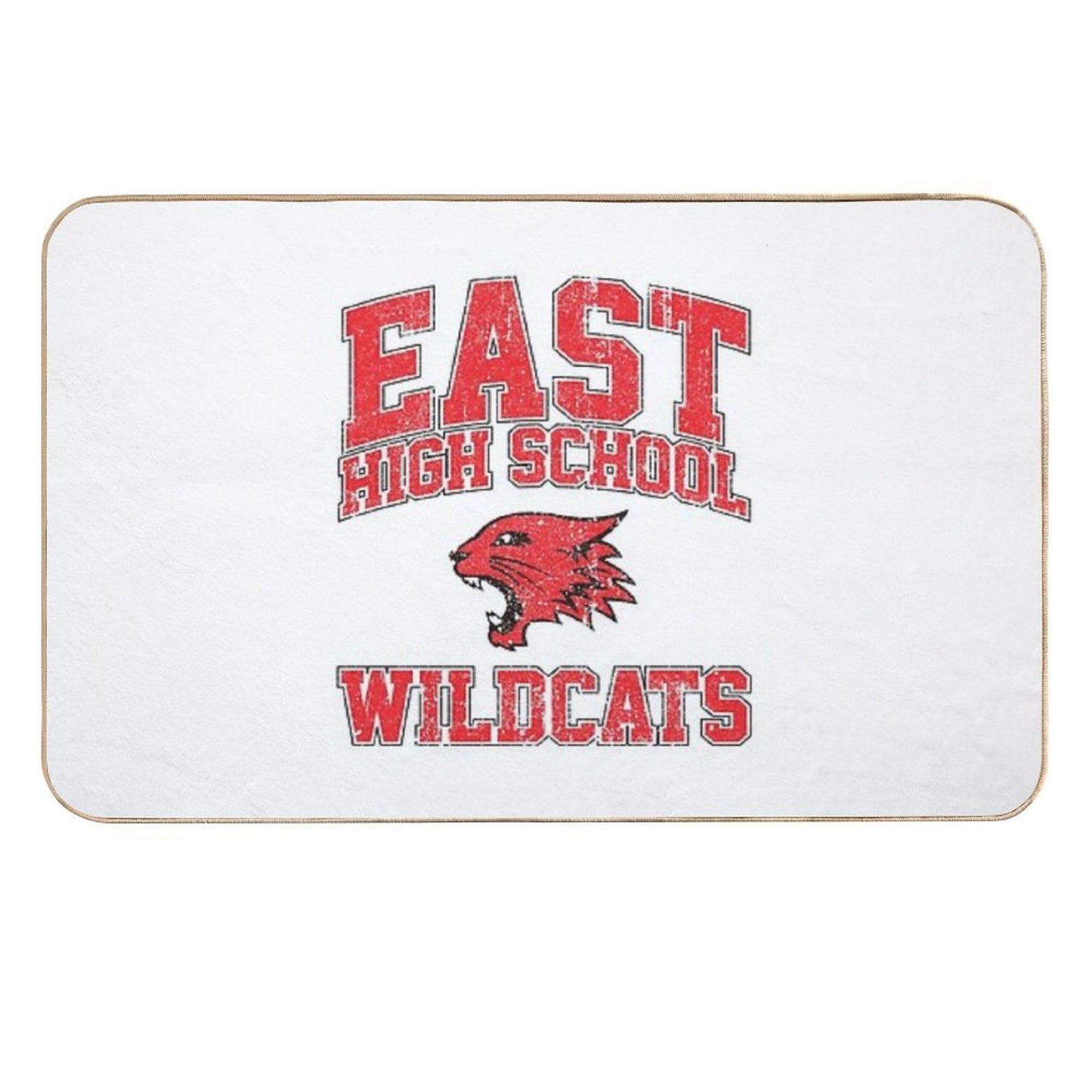 East High School Wildcats (Variant)  Pet-Safe Bath Mat