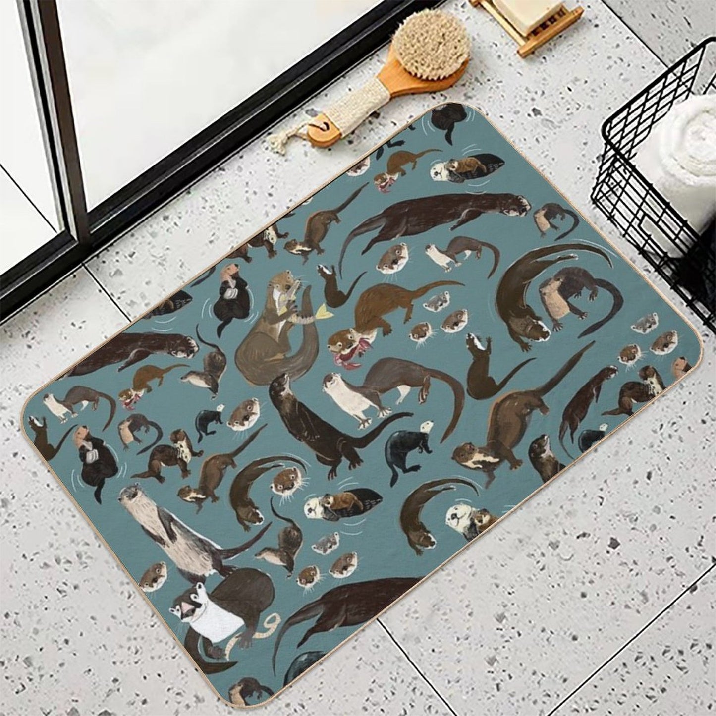 Sea Otters  Long-Lasting Bath Mat