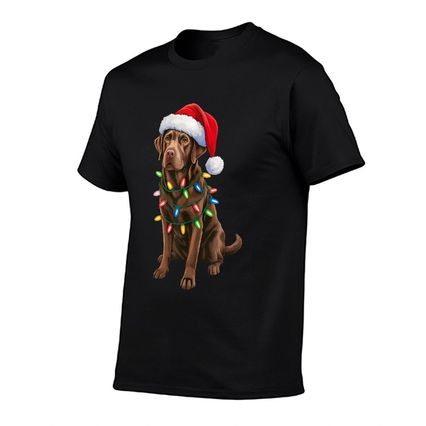 Christmas Chocolate Lab Labrador Retriever Men Women Kids  Trendy Pattern T-Shirt