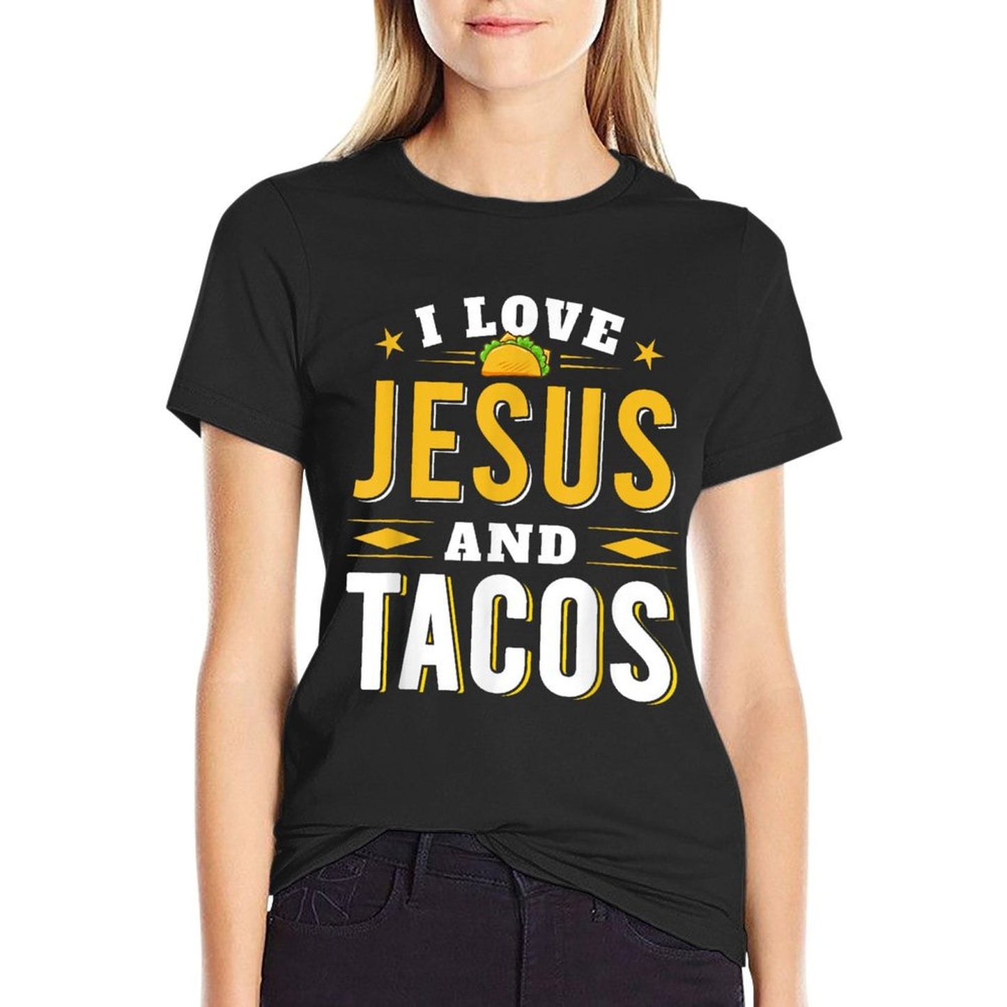 I Love Jesus And Tacos Christian Quote Mexican Food Quotes  Relaxed-fit T-Shirt