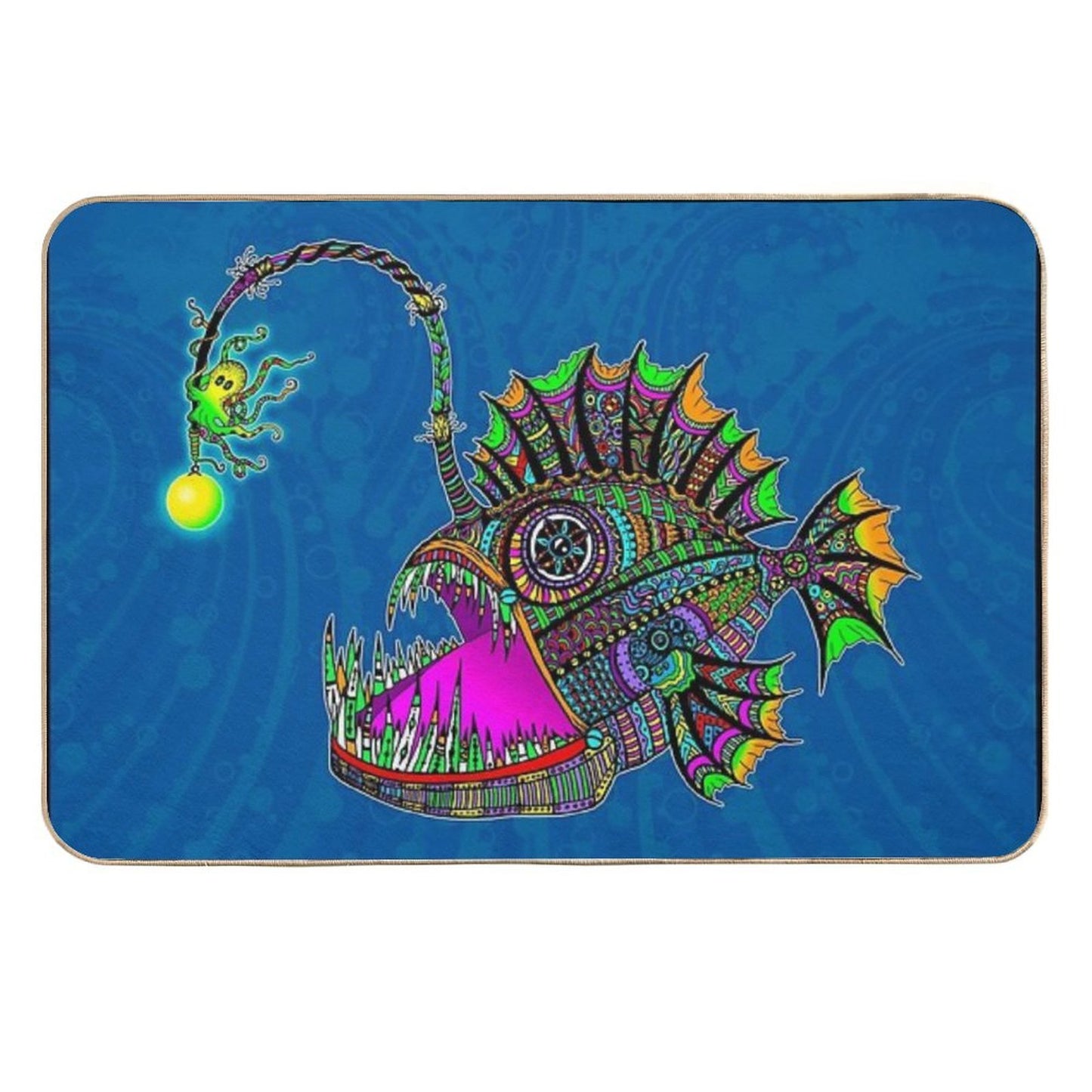 Electric Angler Fish  Multi-Purpose Bath Mat