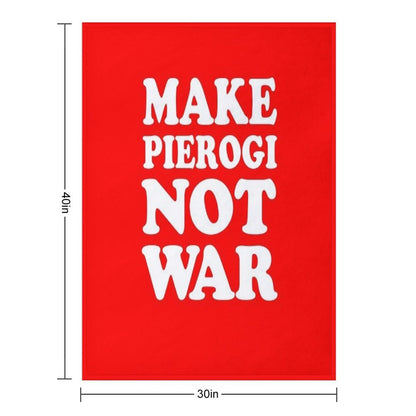 Make Pierogi Not War Polish Food Peace All-season Throw Blanket