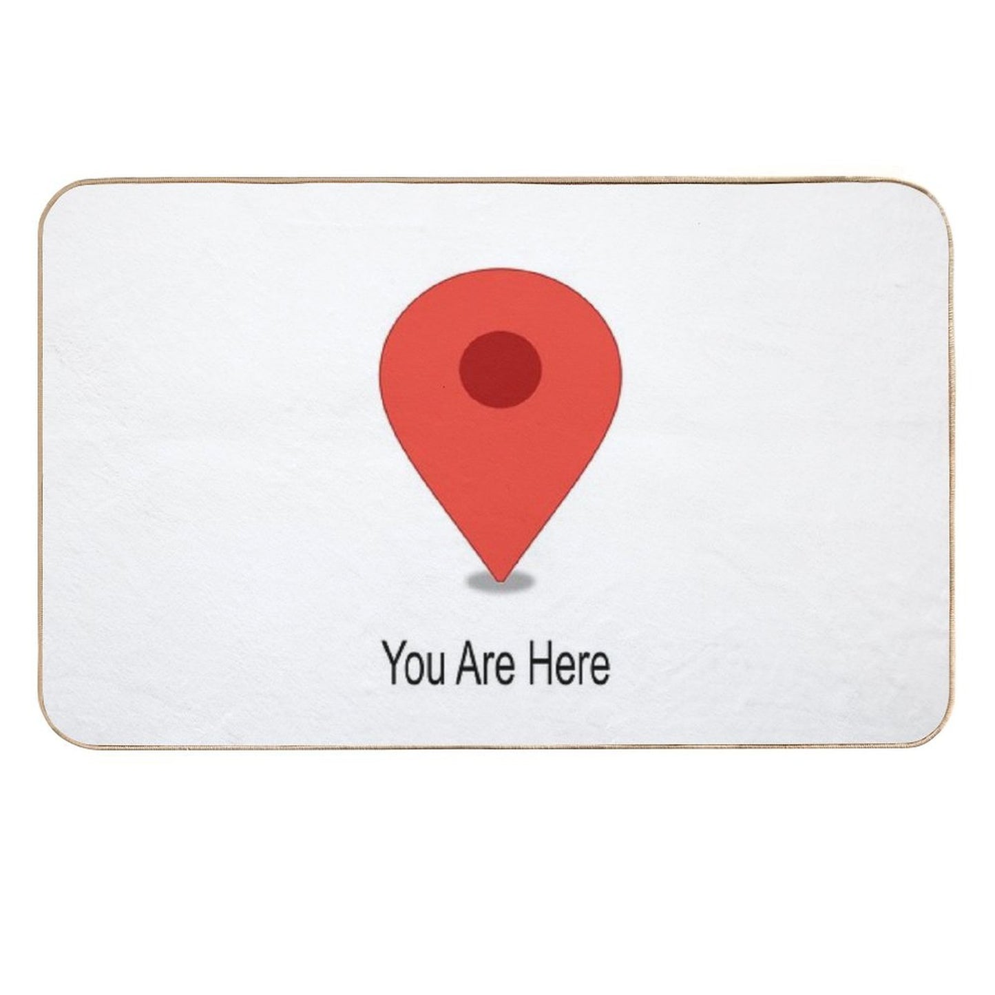 You Are Here  Absorbent Bath Mat