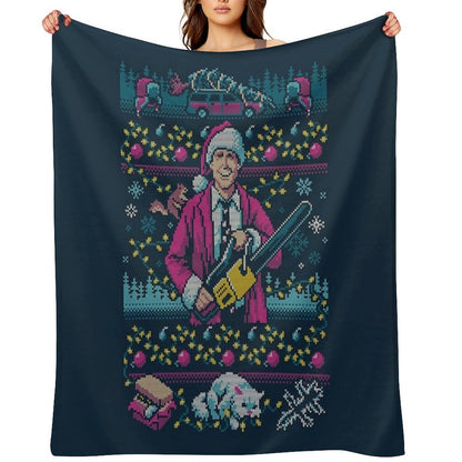 Hap, Hap, Happiest Sweater This Side of The Nuthouse Versatility Throw Blanket