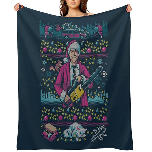 Hap, Hap, Happiest Sweater This Side of The Nuthouse Versatility Throw Blanket