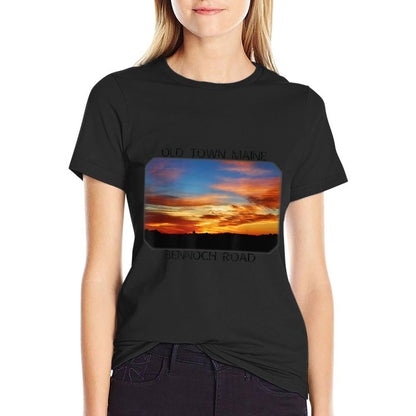 Old Town, Maine Magic Hour Early Morning Twilight Sky  Breathable T-Shirt