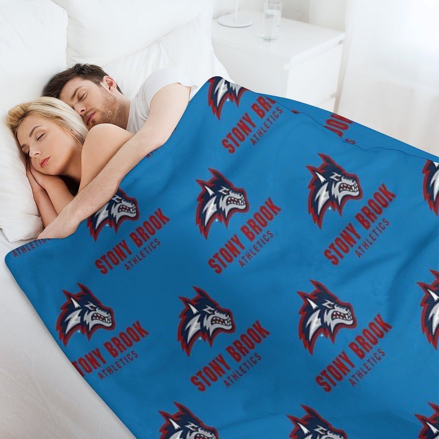 Stony Brook Seawolves Machine-washable Throw Blanket