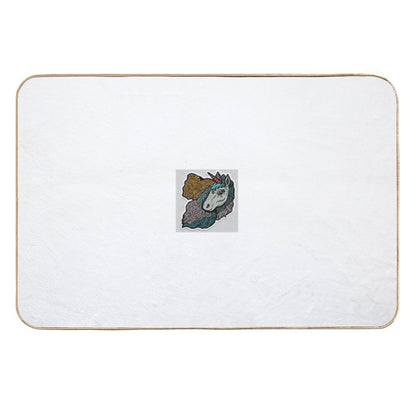 Gray Unicorn  Odorless Bath Mat