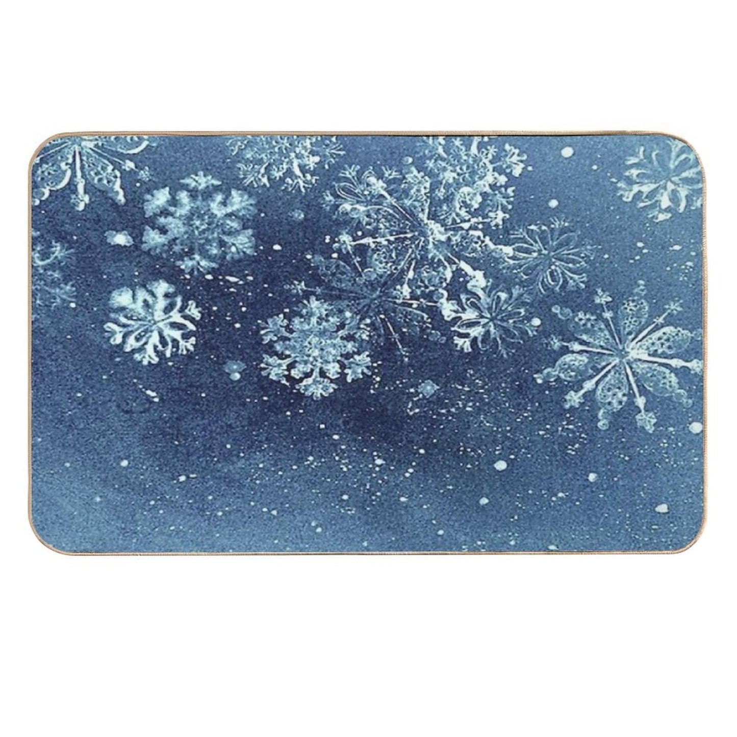 Falling Snowflakes  Repositionable Bath Mat