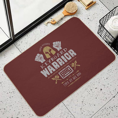 Keyboard Warrior  Repositionable Bath Mat