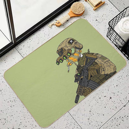 Special Forces Duck. Army Soldier.  Dirt-Trapping Bath Mat