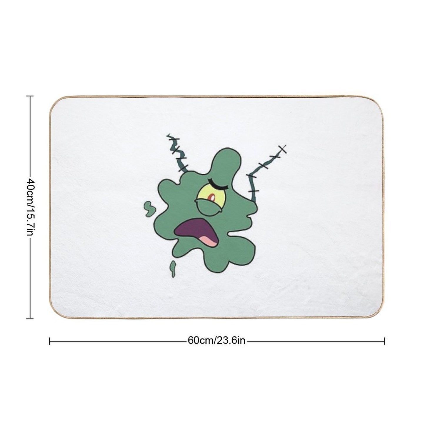Squished Plankton  Stain-Proof Bath Mat