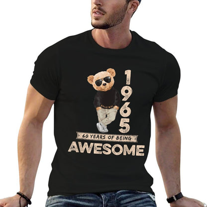 60th Birthday Men Women 1965 Original Awesome Teddy Bear  Classic T-Shirt