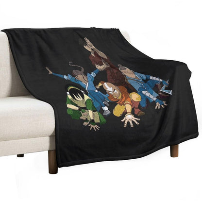 Avatar The Last Airbender Group Premium Throw Blanket