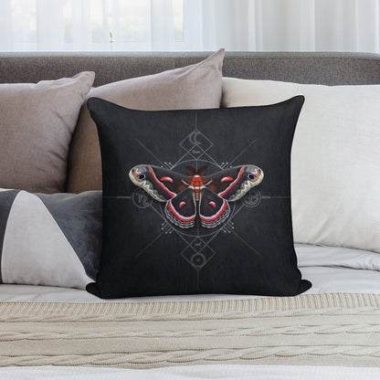 Cecropia Moth Soft Anti-Pilling Throw Pillow