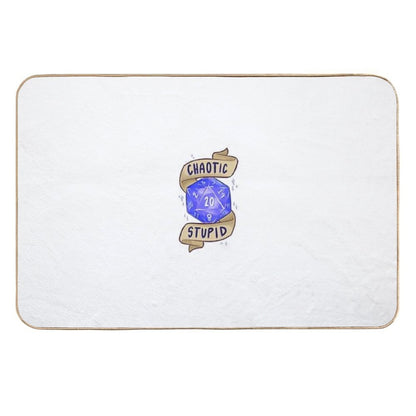 D20 Chaotic Stupid  Odorless Bath Mat