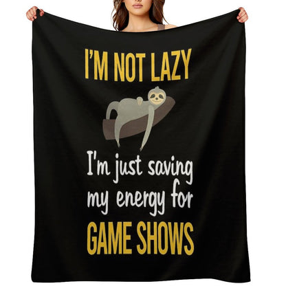 Saving Energy Game Shows TV Show Comfort Throw Blanket