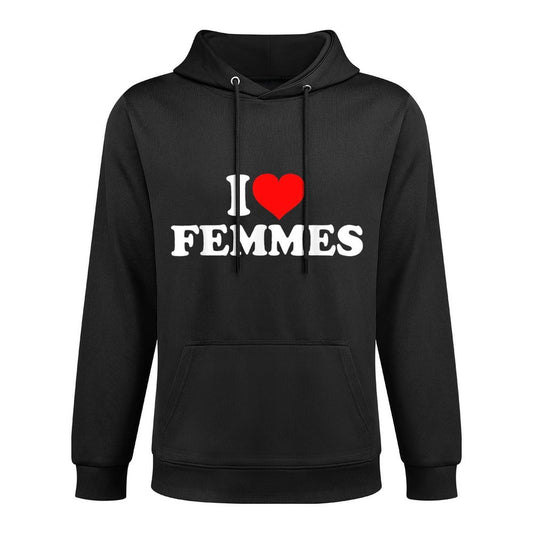 I Love Femmes Cotton-Polyester Blend Hoodie